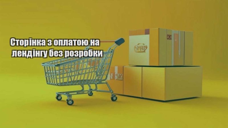 storinka z oplatoyu na lendingu bez rozrobky
